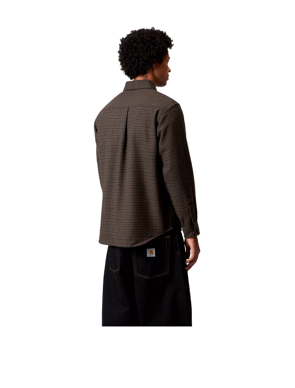 Carhartt WIP L/S Lowis Shirt Lowis Houndstooth Vitola Heather