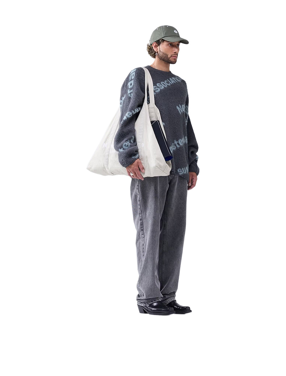 New Amsterdam Surf Association Jacquard Knit Shark Green Teal