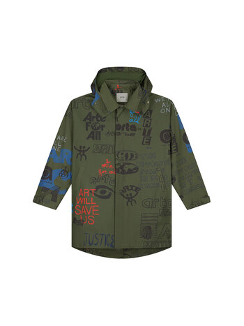Arte Antwerp Art Saves Coat Dark Green