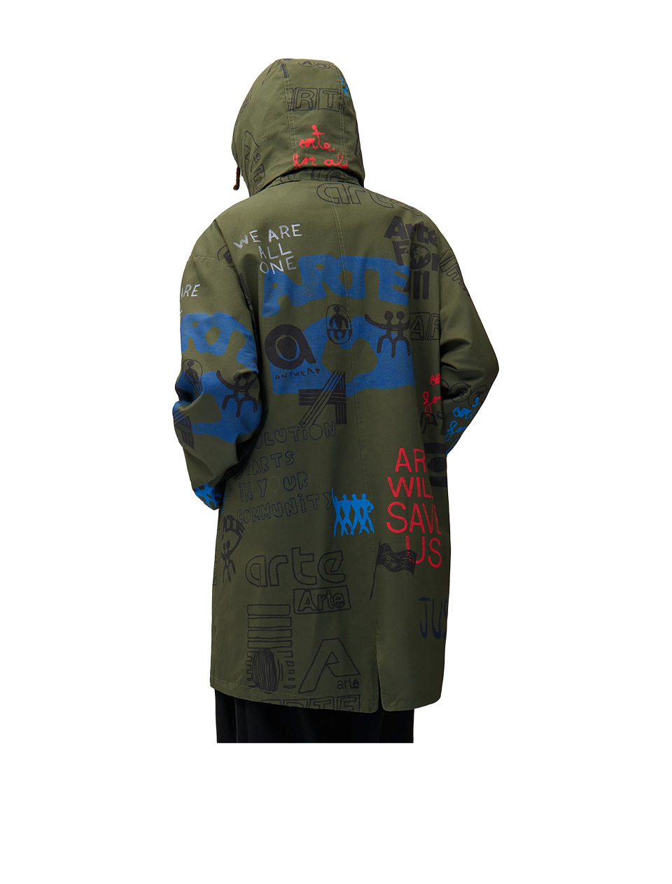 Arte Antwerp Art Saves Coat Dark Green