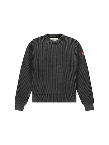 The New Originals Fisherman Rib Crewneck Black