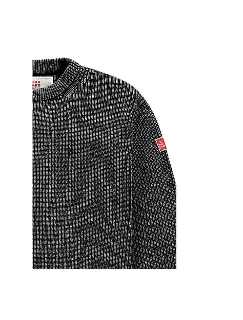 The New Originals Fisherman Rib Crewneck Black