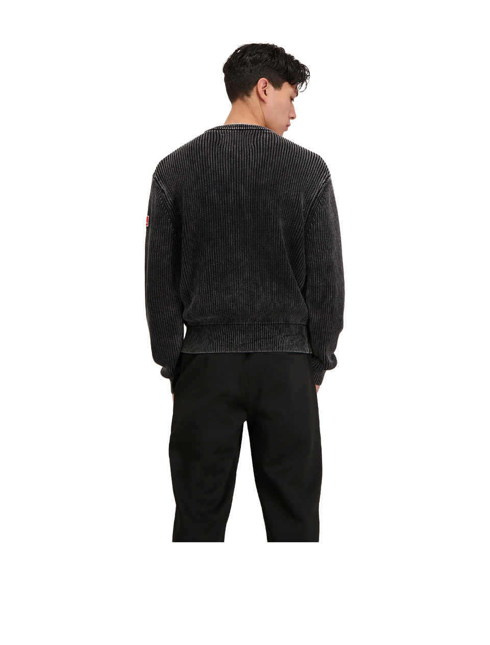 The New Originals Fisherman Rib Crewneck Black