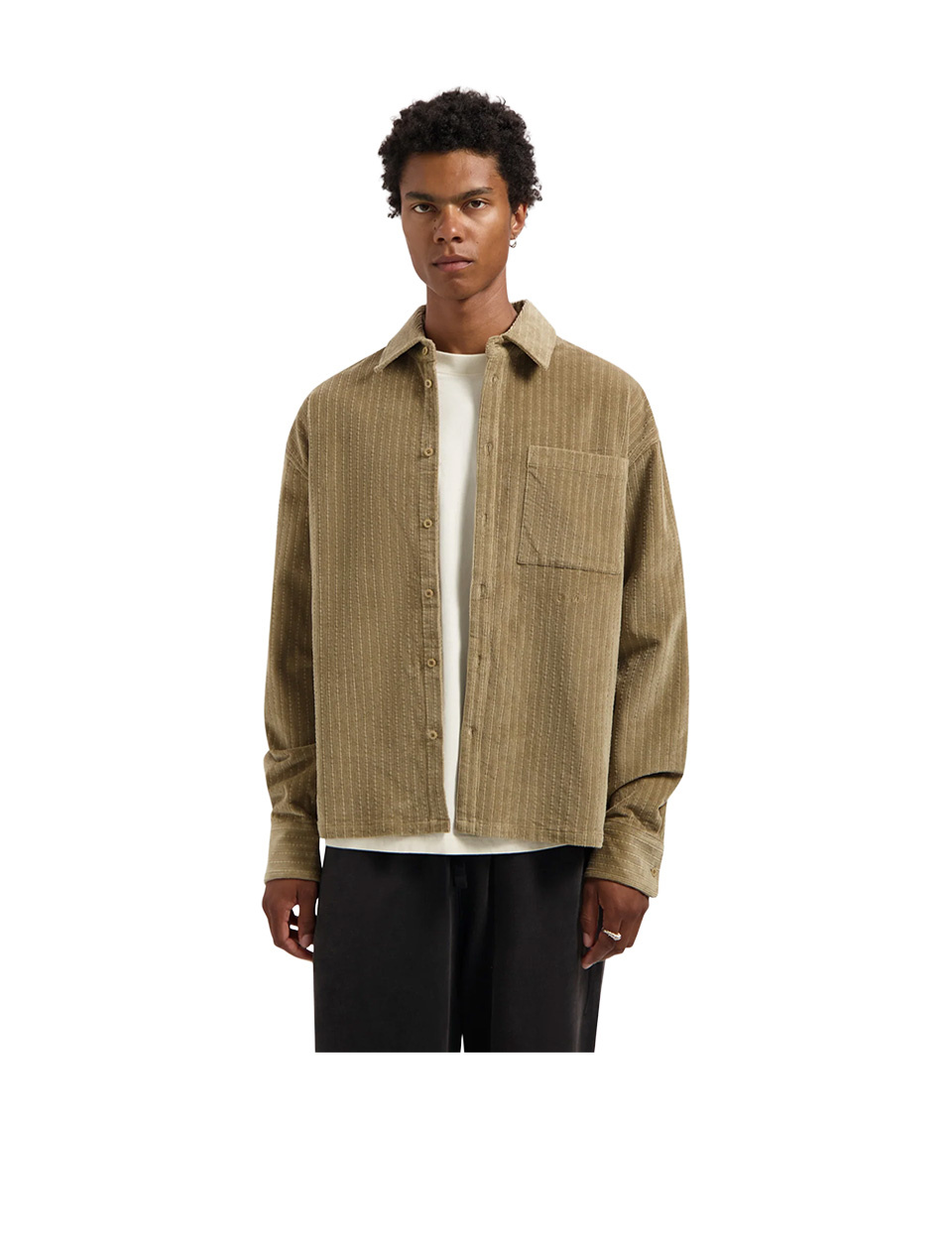 OLAF Corduroy Boxy Shirt Foxtrot