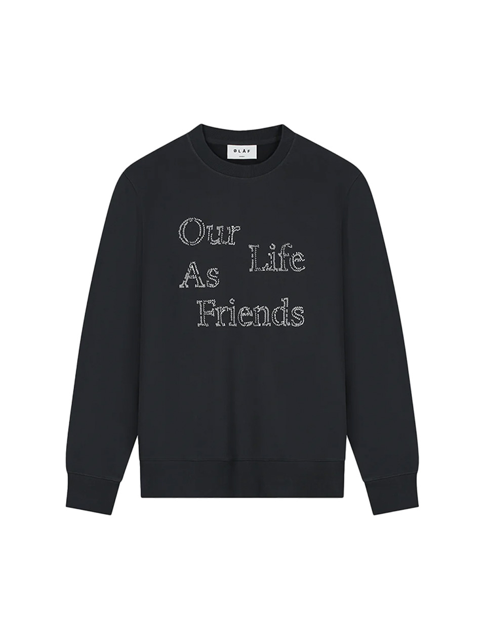 OLAF Crafted Friends Crewneck Charcoal