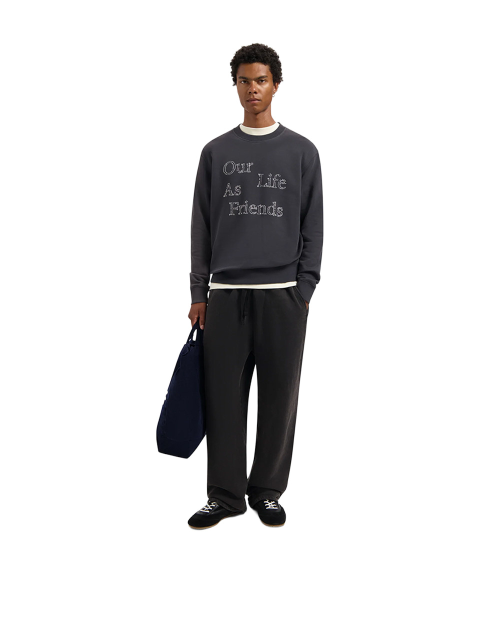 OLAF Crafted Friends Crewneck Charcoal