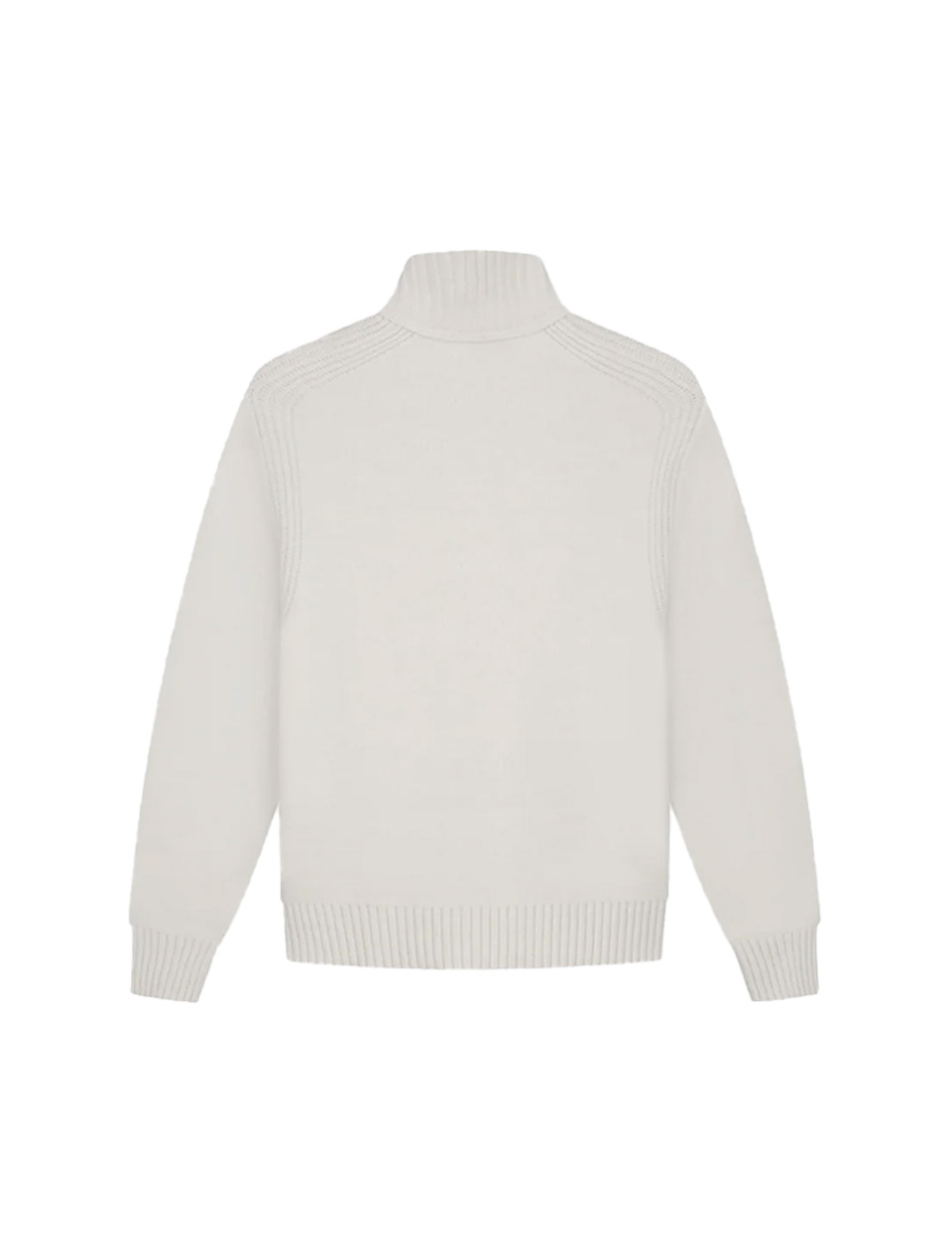 OLAF Zip Knitted Mock Neck Off-White