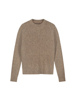 OLAF Essential Melange Knitted Crewneck Foxtrot