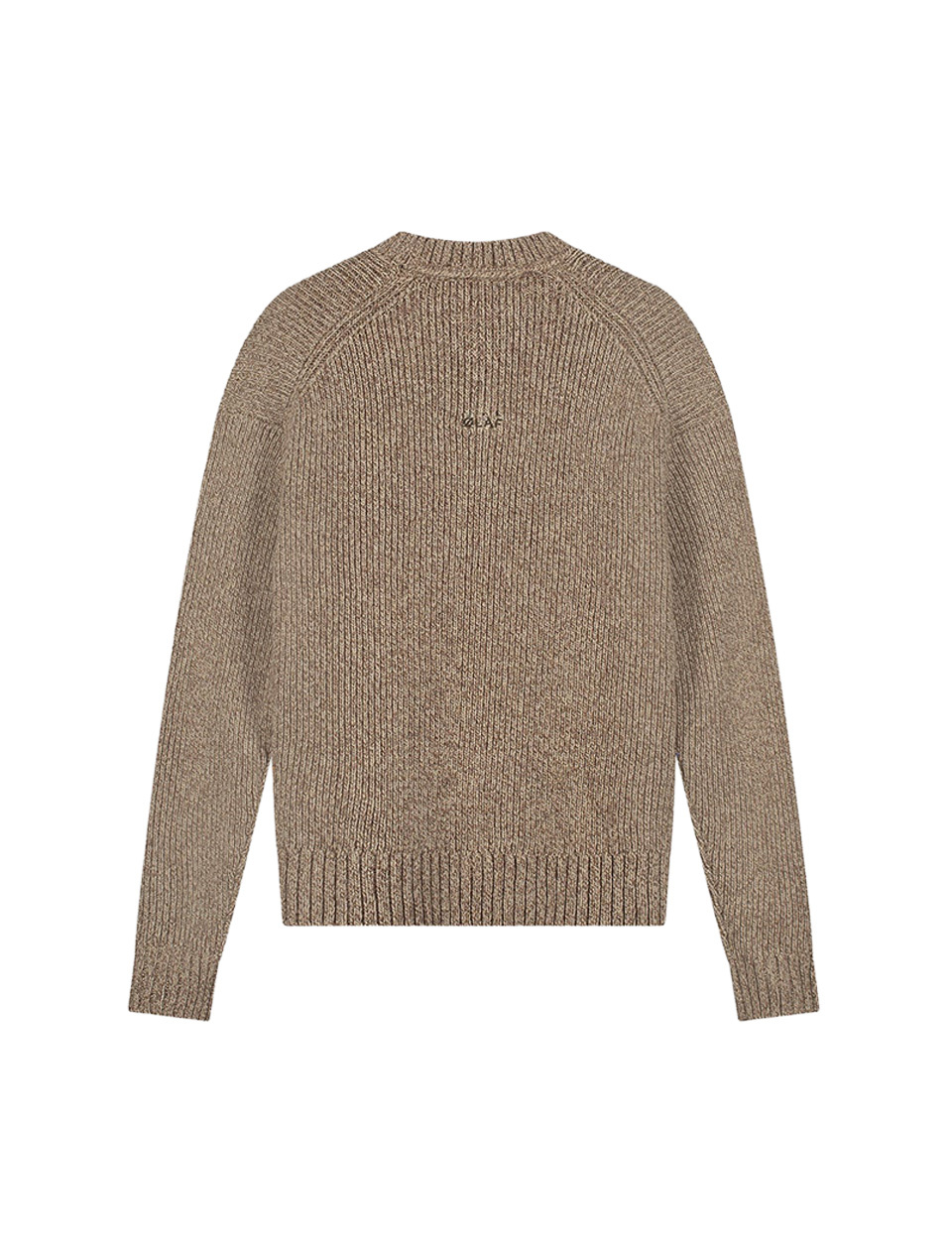 OLAF Essential Melange Knitted Crewneck Foxtrot