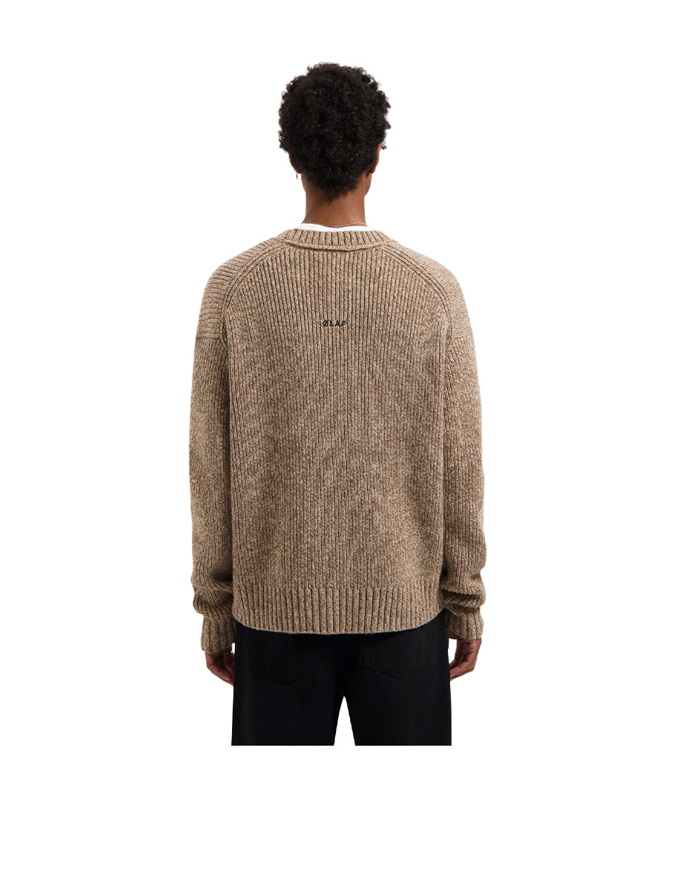 OLAF Essential Melange Knitted Crewneck Foxtrot