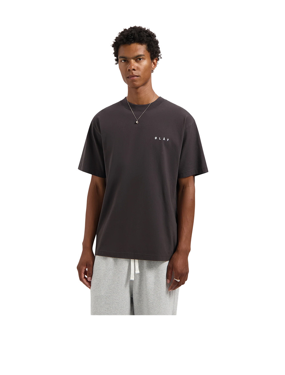 OLAF Crafted Face Tee Charcoal