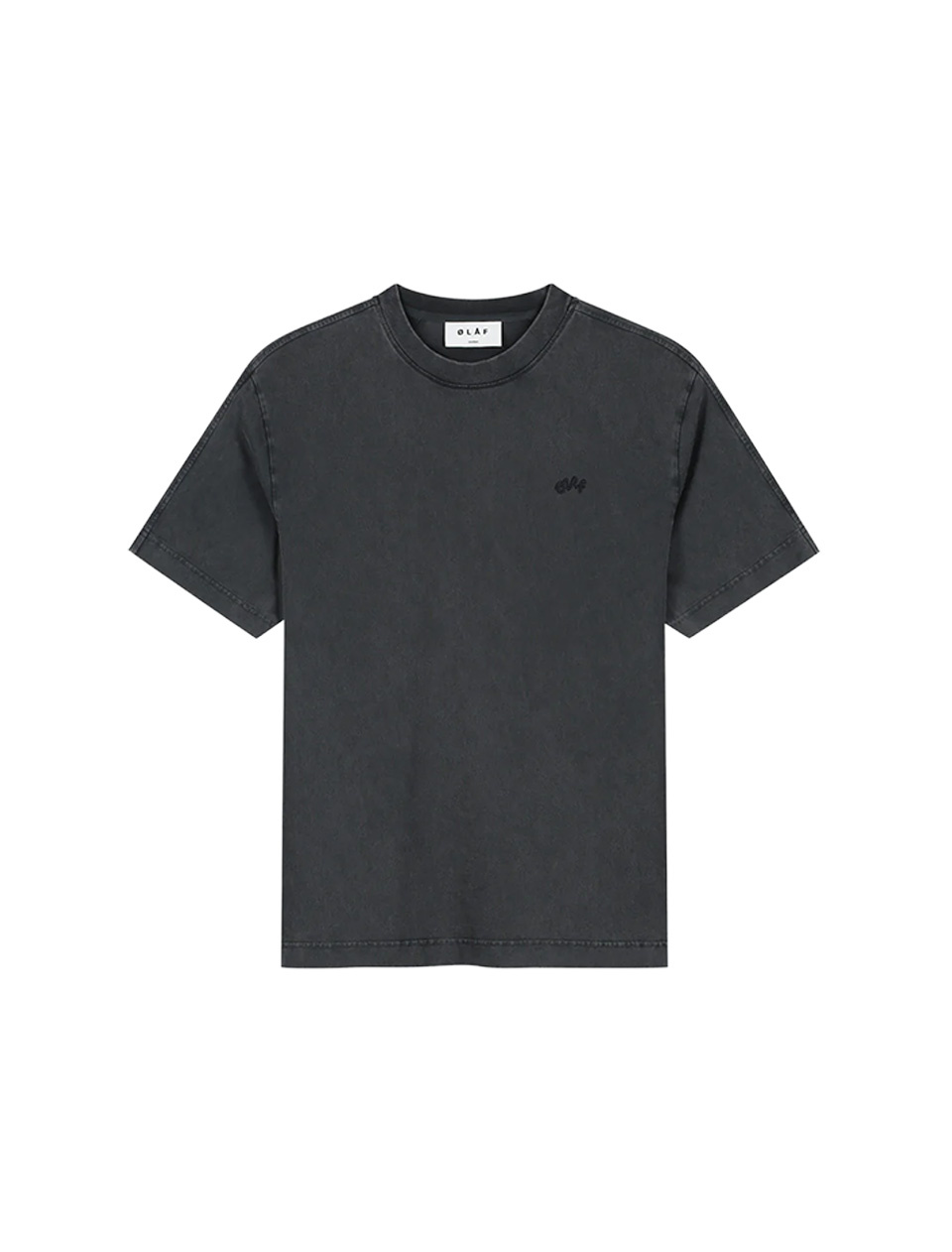 OLAF Washed Signature Tee Charcoal