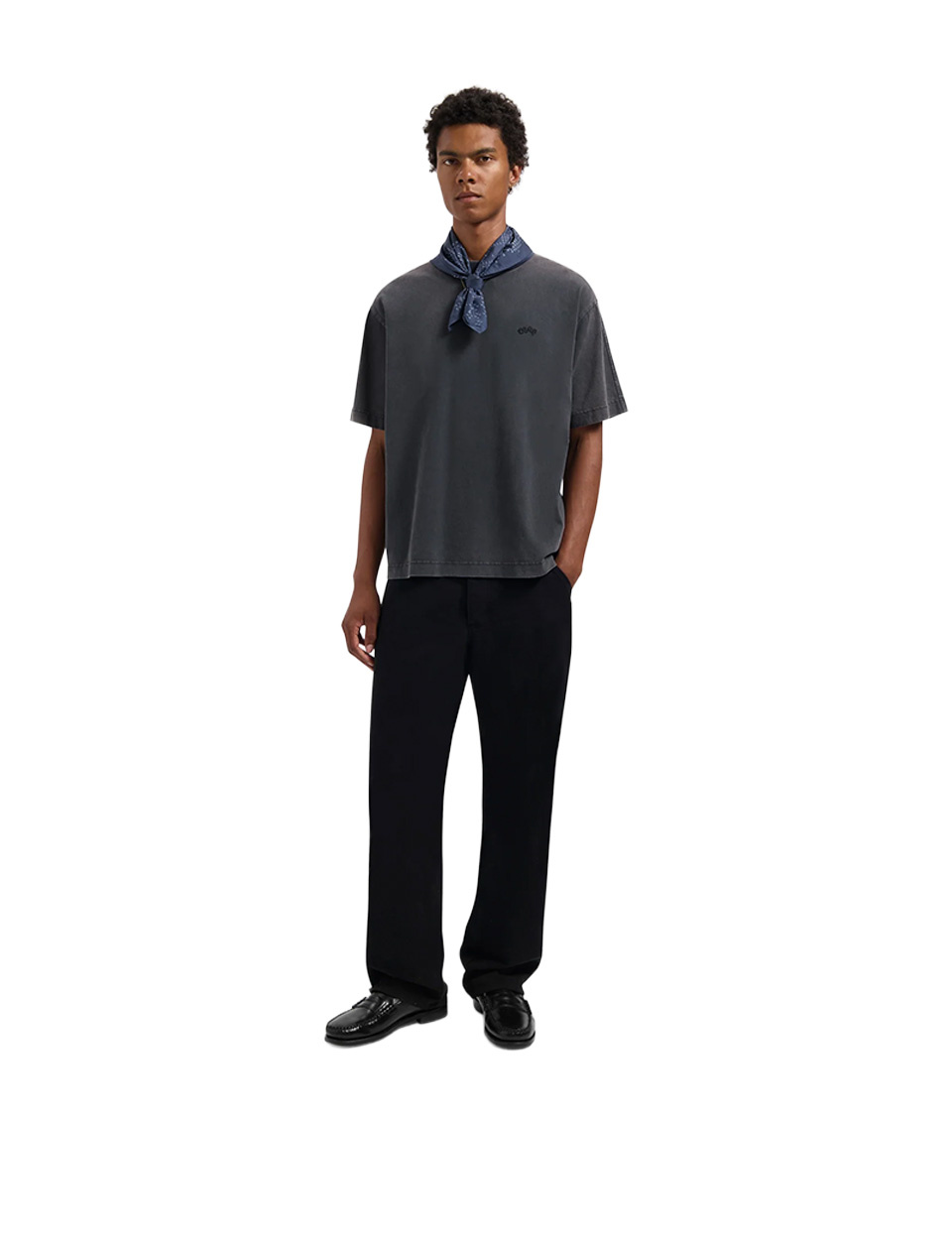 OLAF Washed Signature Tee Charcoal