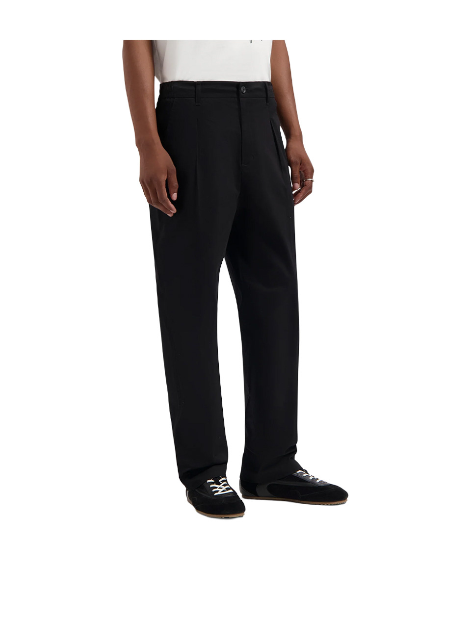 OLAF Regular Pleated Pant Black