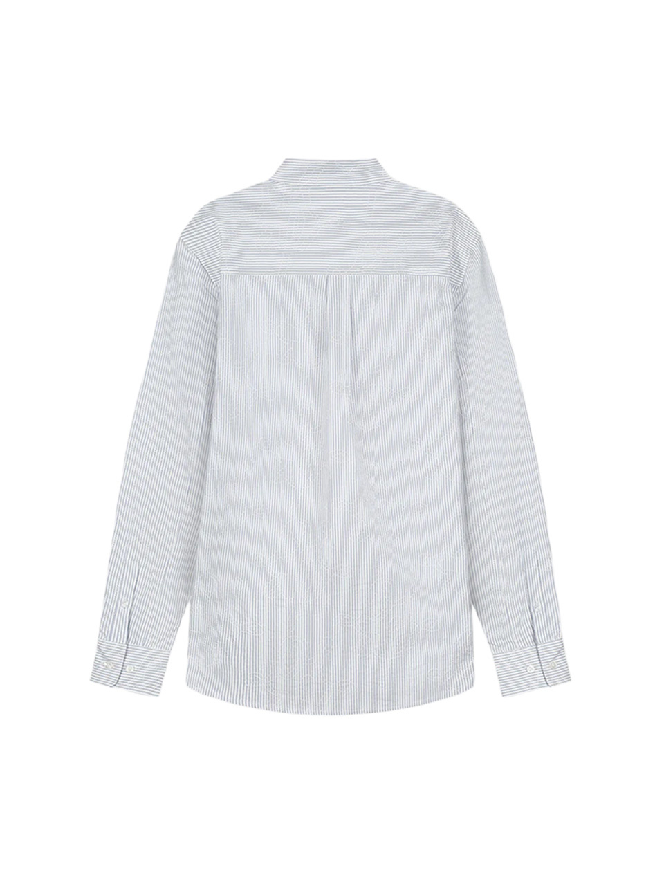 OLAF Monogram Embro Oxford Shirt Blue Stripe