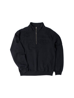By Parra Media Training Quarter Zip Pullover Black