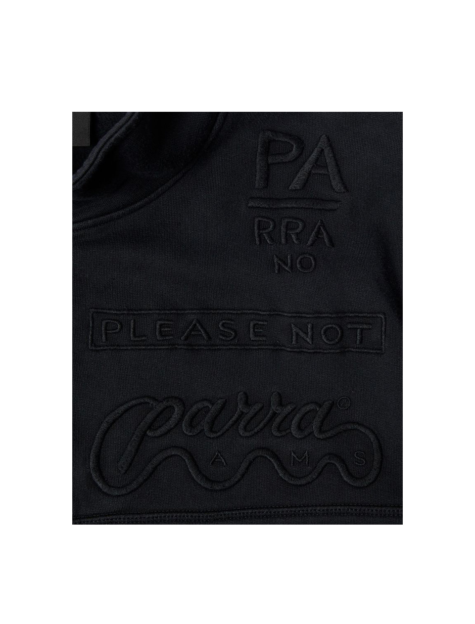 By Parra Media Training Quarter Zip Pullover Black
