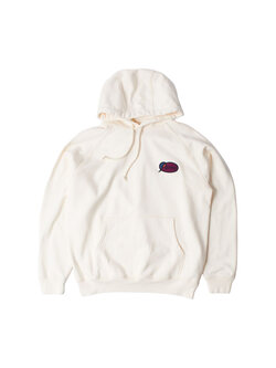 By Parra Circled Script Logo Hooded Sweatshirt Off White