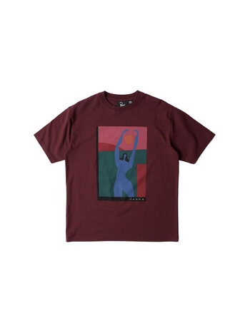 By Parra Protect The Sun T-Shirt Dark Burgundy