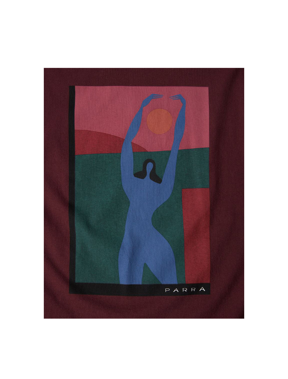 By Parra Protect The Sun T-Shirt Dark Burgundy