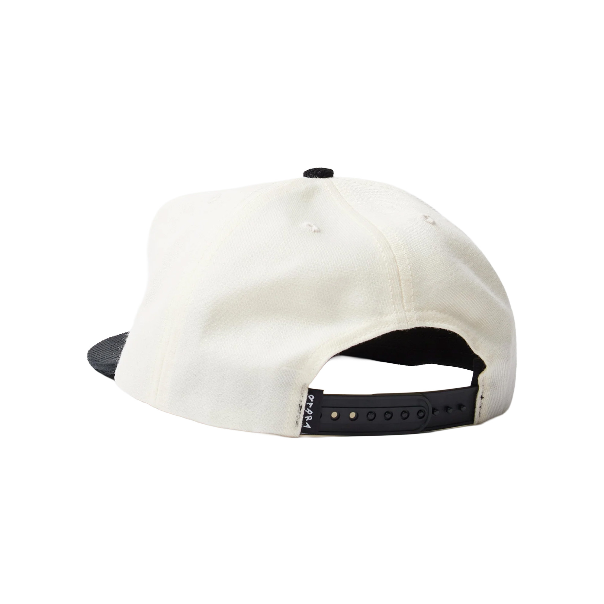 By Parra Circled Script Logo 5 Panel Hat Off White