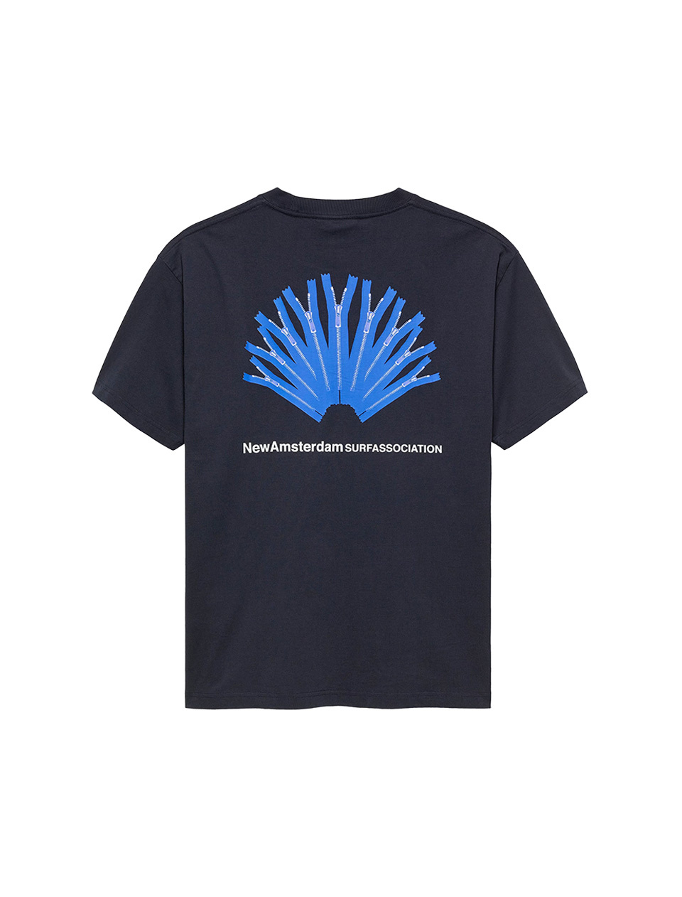 New Amsterdam Surf Association Back Zip Tee Navy