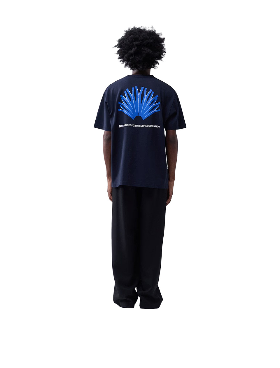 New Amsterdam Surf Association Back Zip Tee Navy