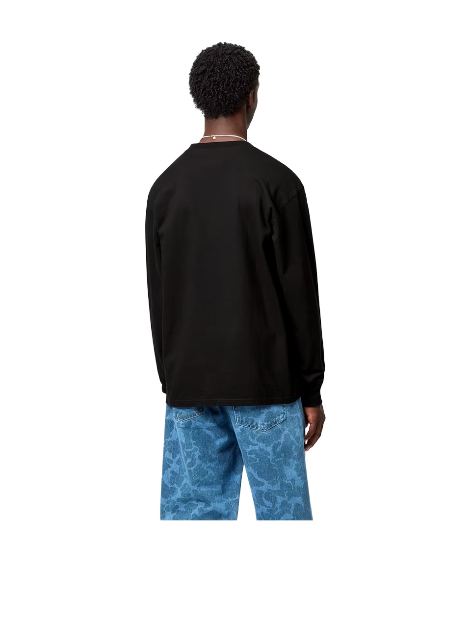 Carhartt WIP L/S American Script T-Shirt Black