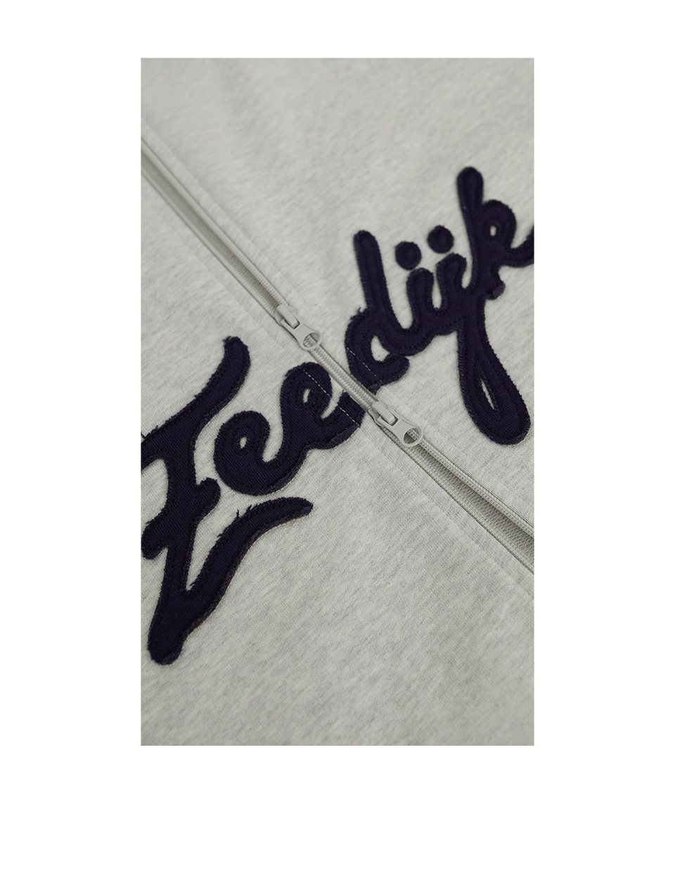 The New Originals Zeedijk Zip Up Hoodie Light Grey Melange