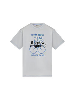 The New Originals Op De Fiets Tee White