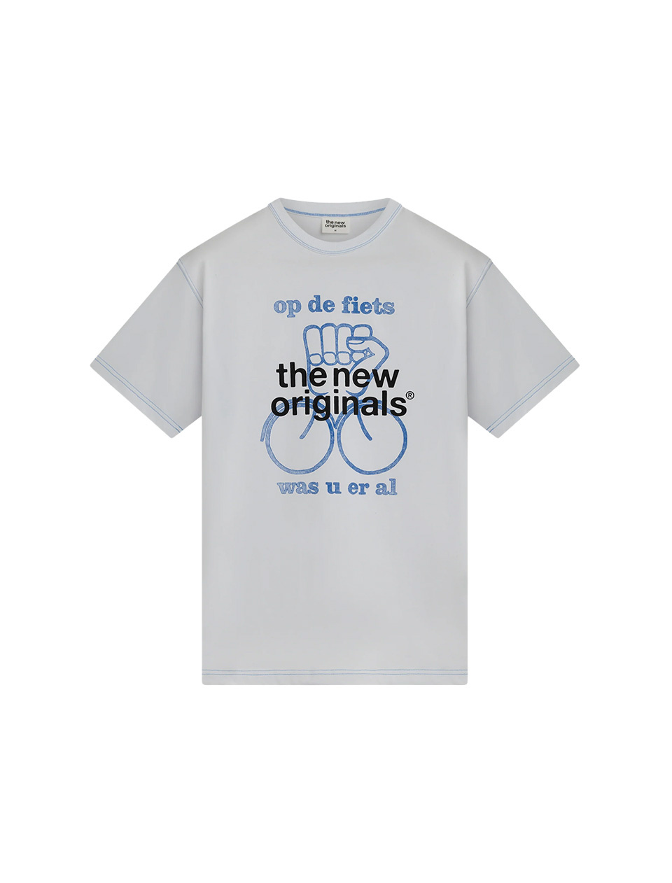 The New Originals Op De Fiets Tee White