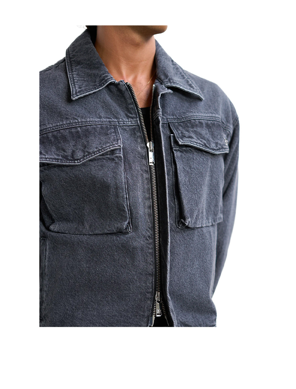 Filling Pieces Denim Jacket Washed Black