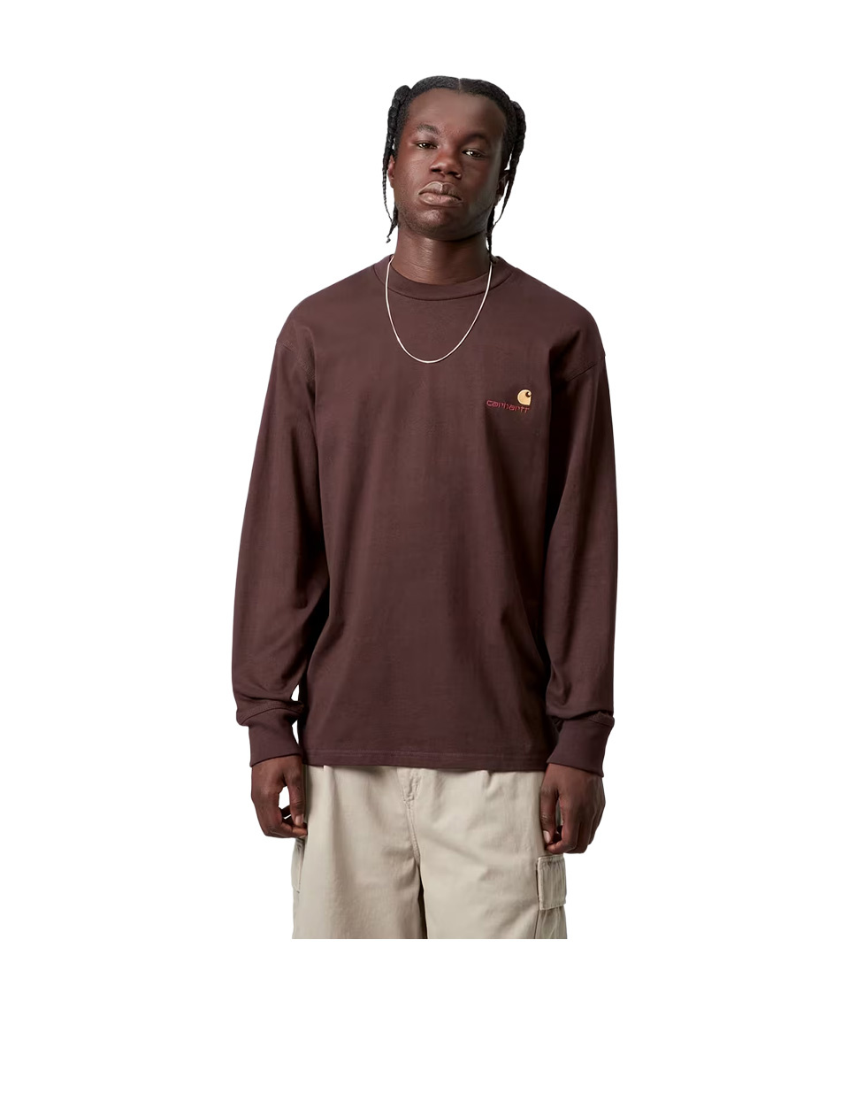 Carhartt WIP L/S American Script T-Shirt Palisander