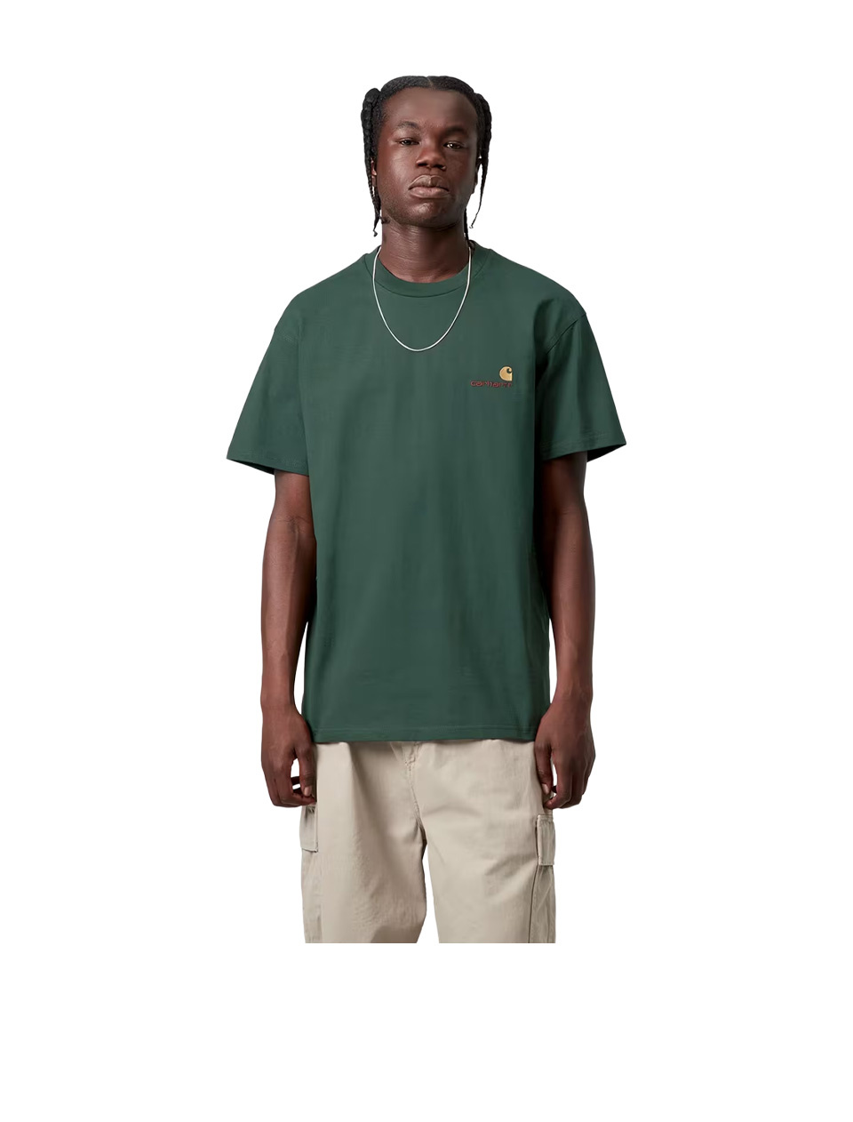 Carhartt WIP S/S American Script T-Shirt Kale Green