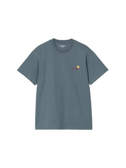 Carhartt WIP S/S American Script T-Shirt Office Blue