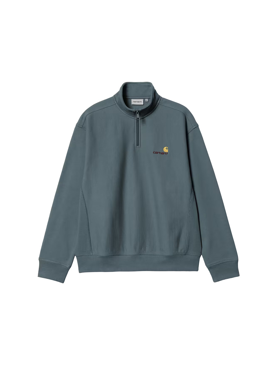 Carhartt WIP Half Zip American Script Sweat Office Blue