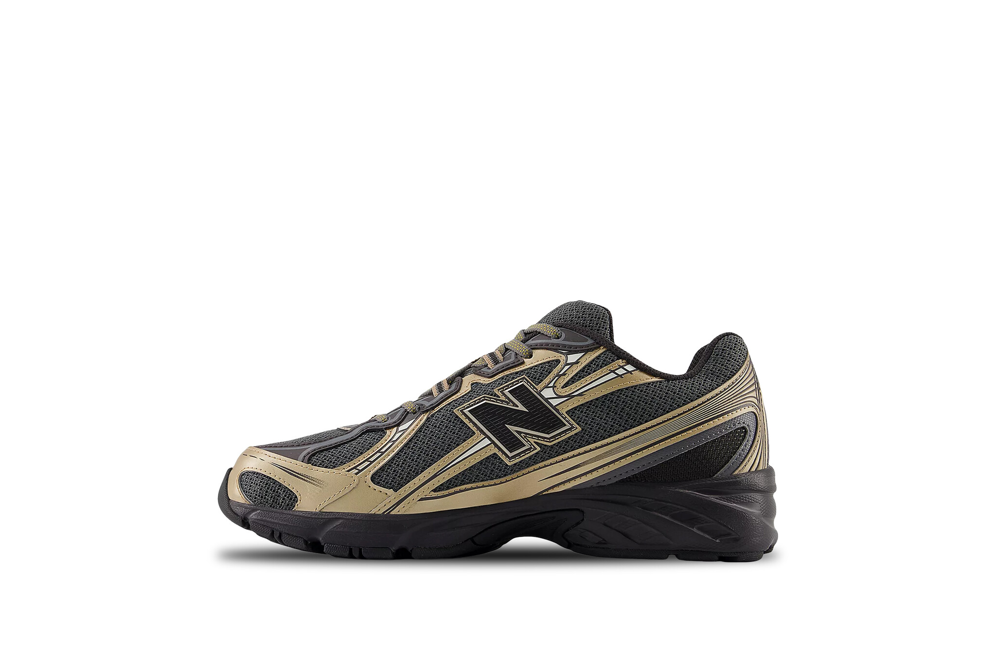 New Balance 740 Black Castlerock Gold Metallic