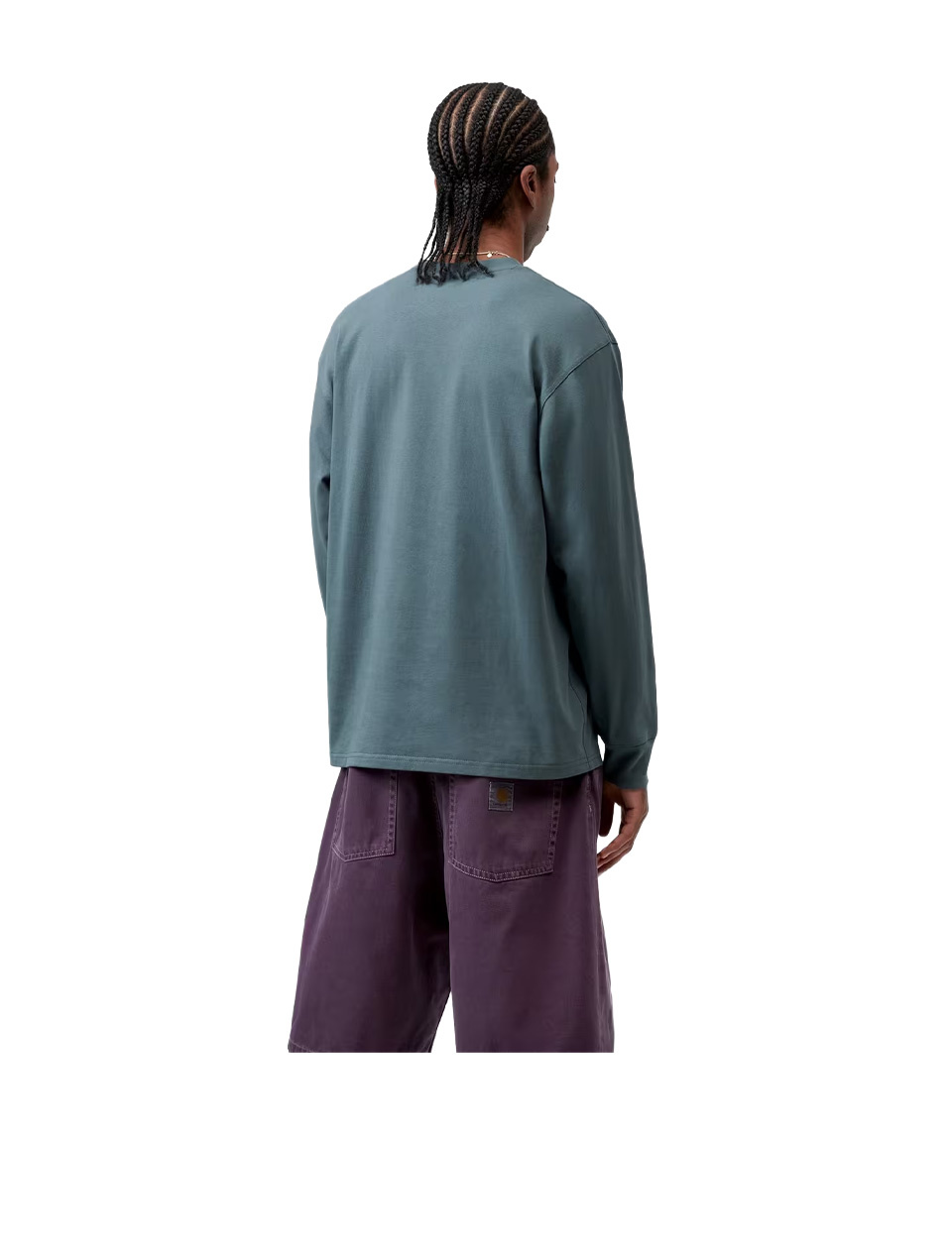 Carhartt WIP L/S American Script T-Shirt Office Blue