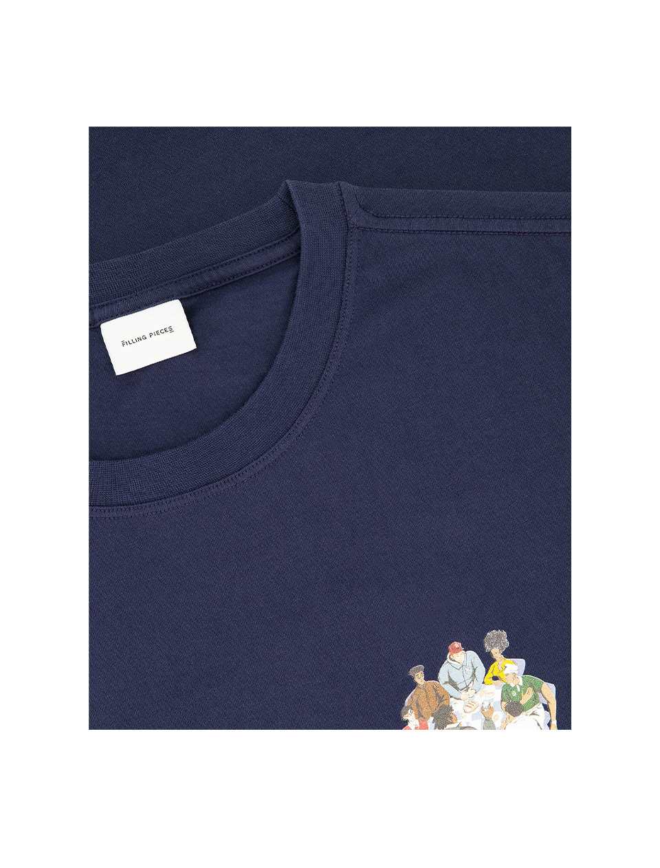 Filling Pieces T-shirt Supper Maritime Blue