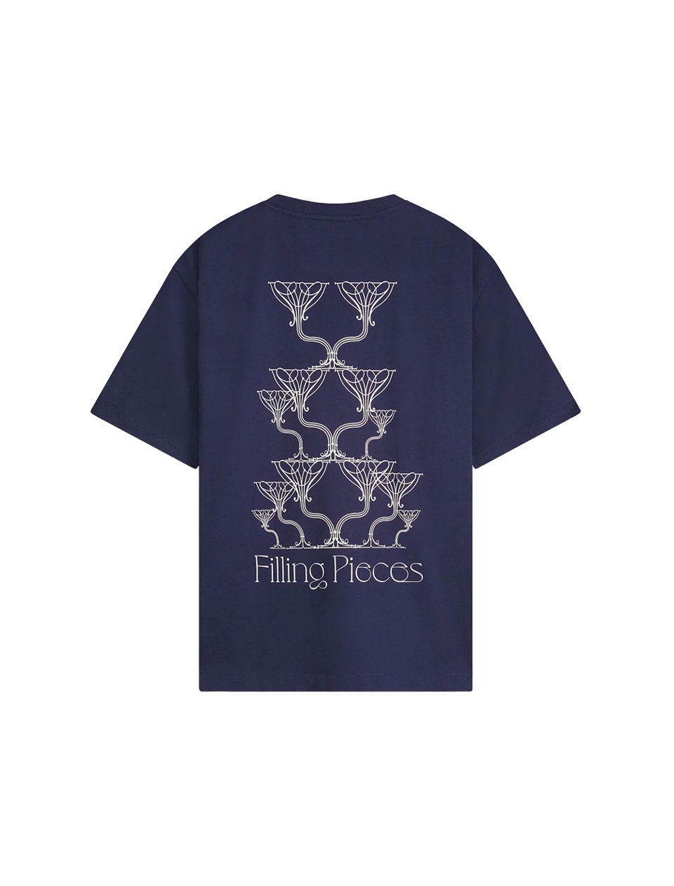 Filling Pieces Champagne T-Shirt Maritime Blue