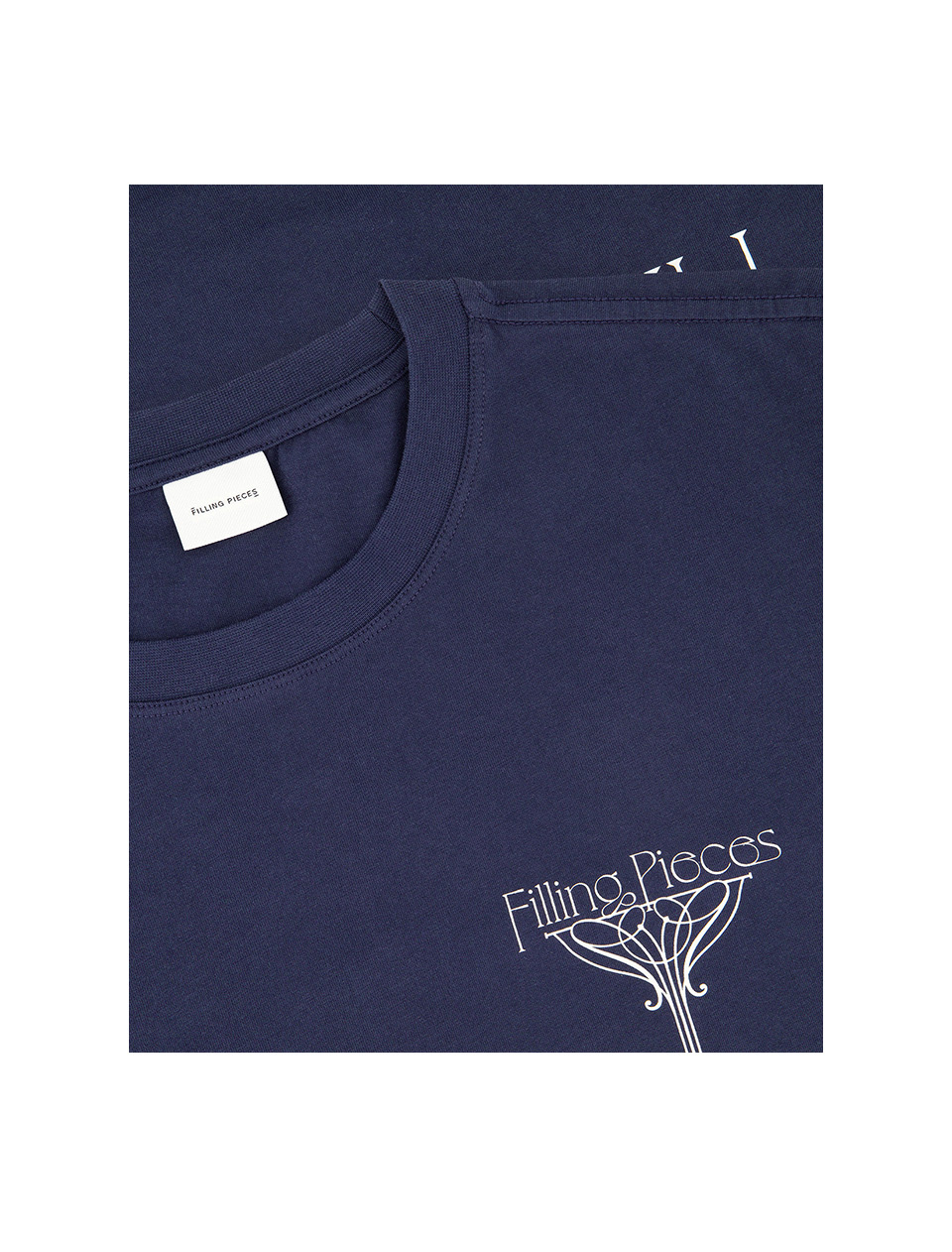 Filling Pieces Champagne T-Shirt Maritime Blue