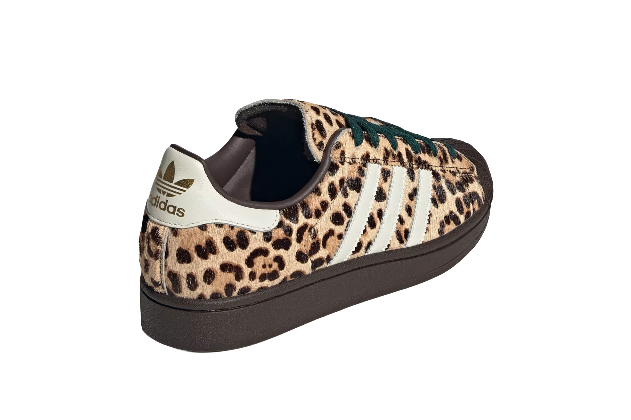 Adidas Superstar II W Dark Brown Ivory Gold Metallic