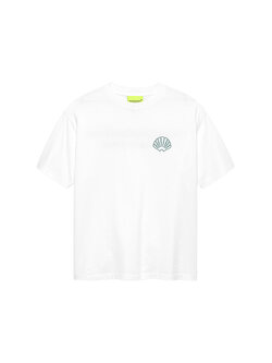 New Amsterdam Surf Association Logo Tee White Sea Green