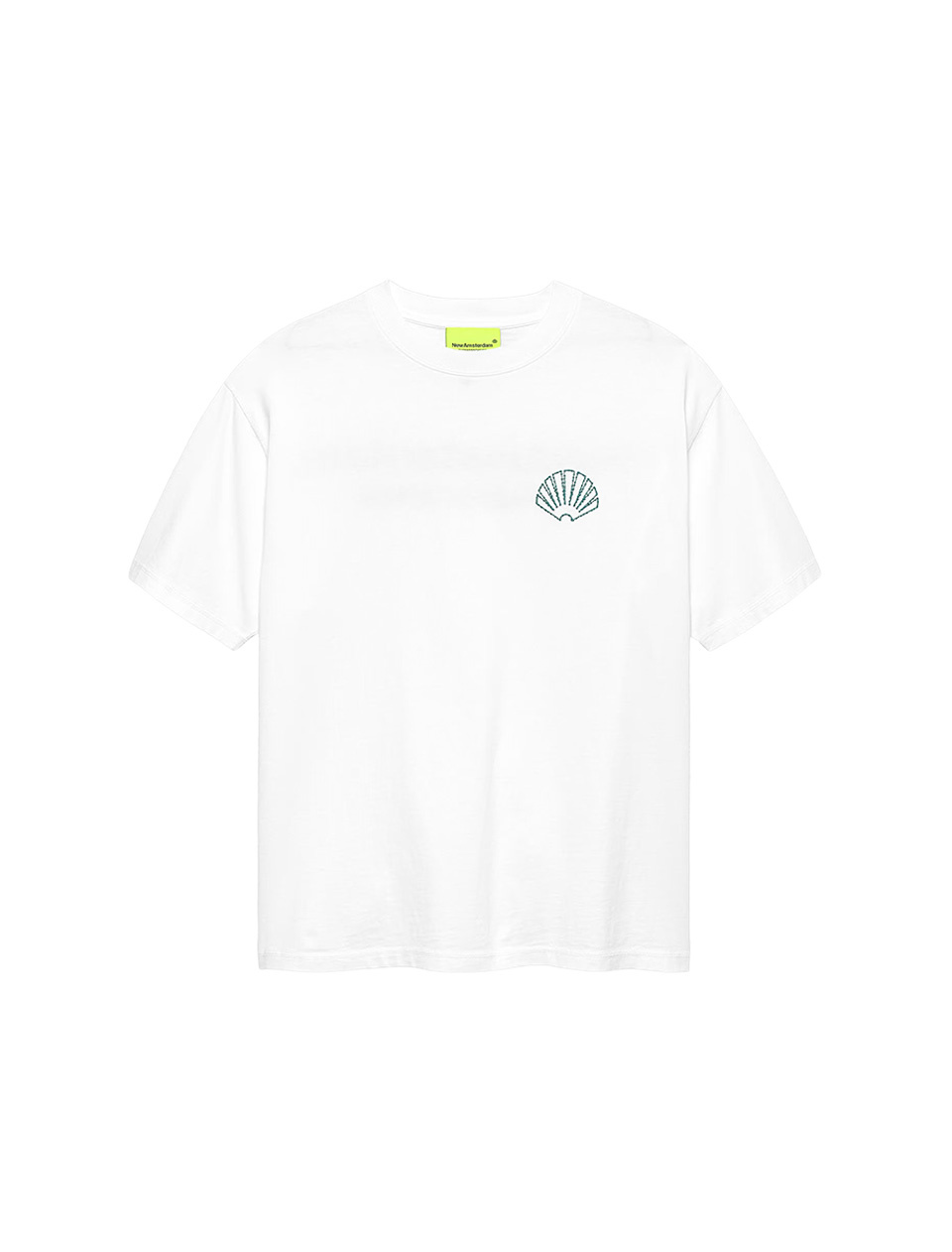 New Amsterdam Surf Association Logo Tee White Sea Green