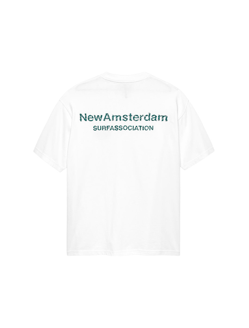 New Amsterdam Surf Association Logo Tee White Sea Green