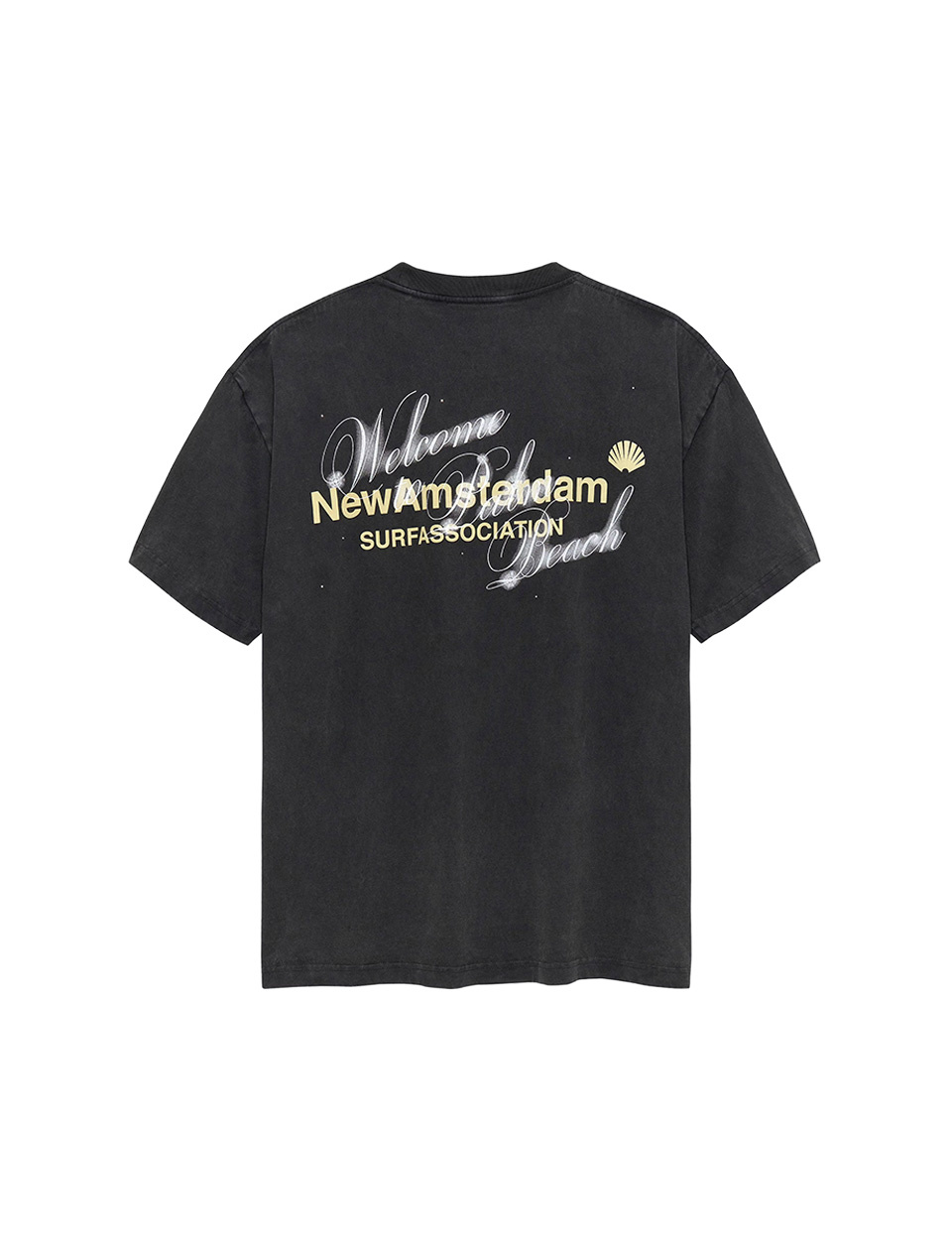 New Amsterdam Surf Association Welcome To Palmbeach Tee Antracite