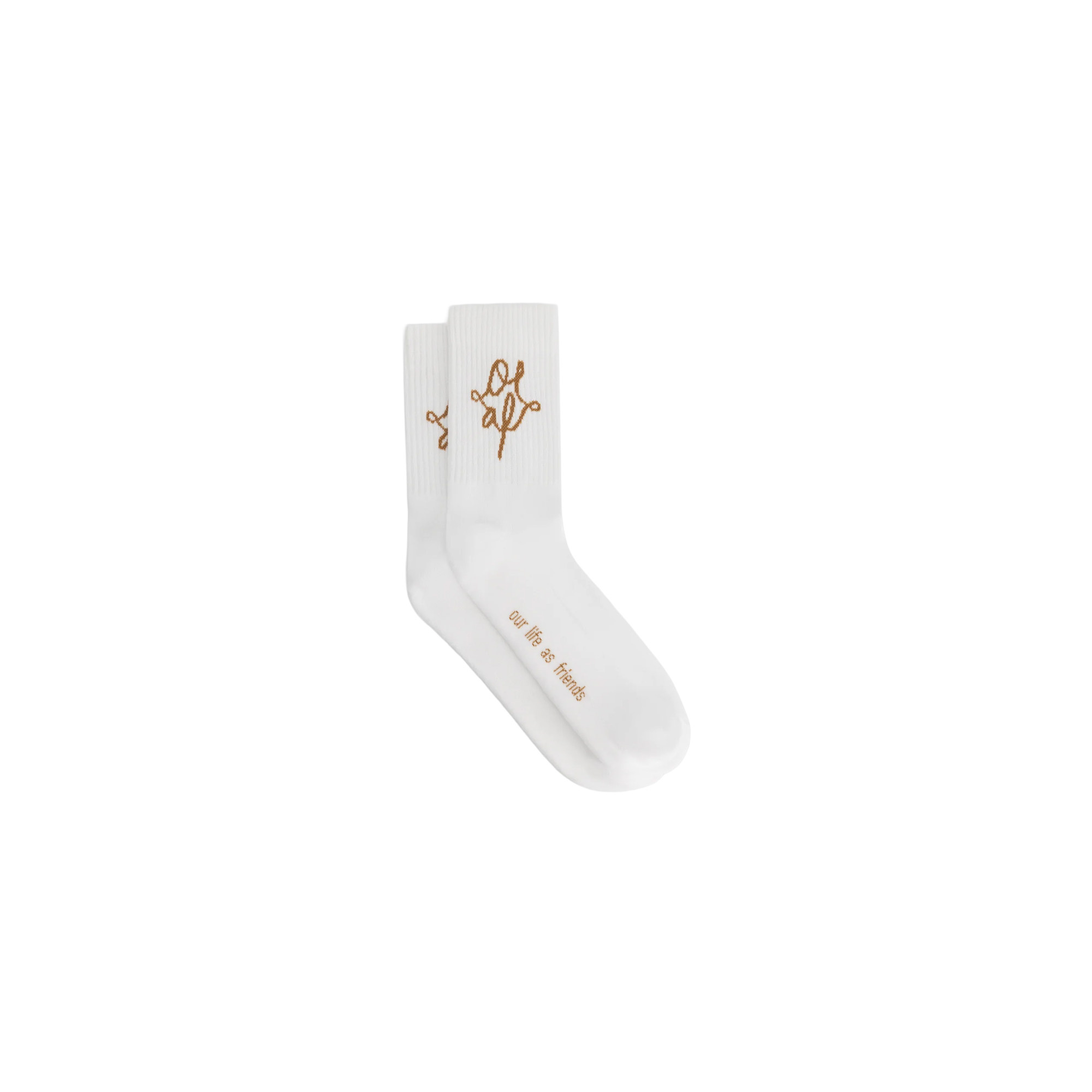 OLAF Monogram Socks Optical White