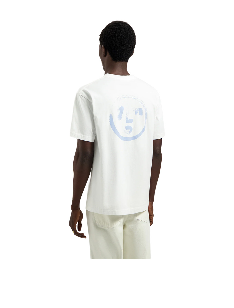 OLAF Olaf Brushstroke Face Tee Optical White