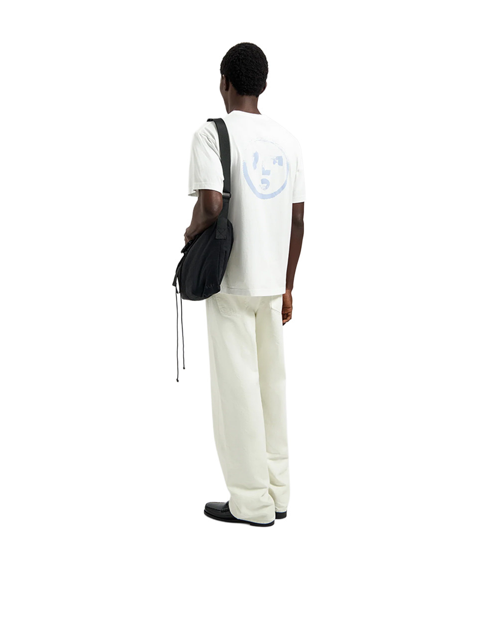 OLAF Olaf Brushstroke Face Tee Optical White