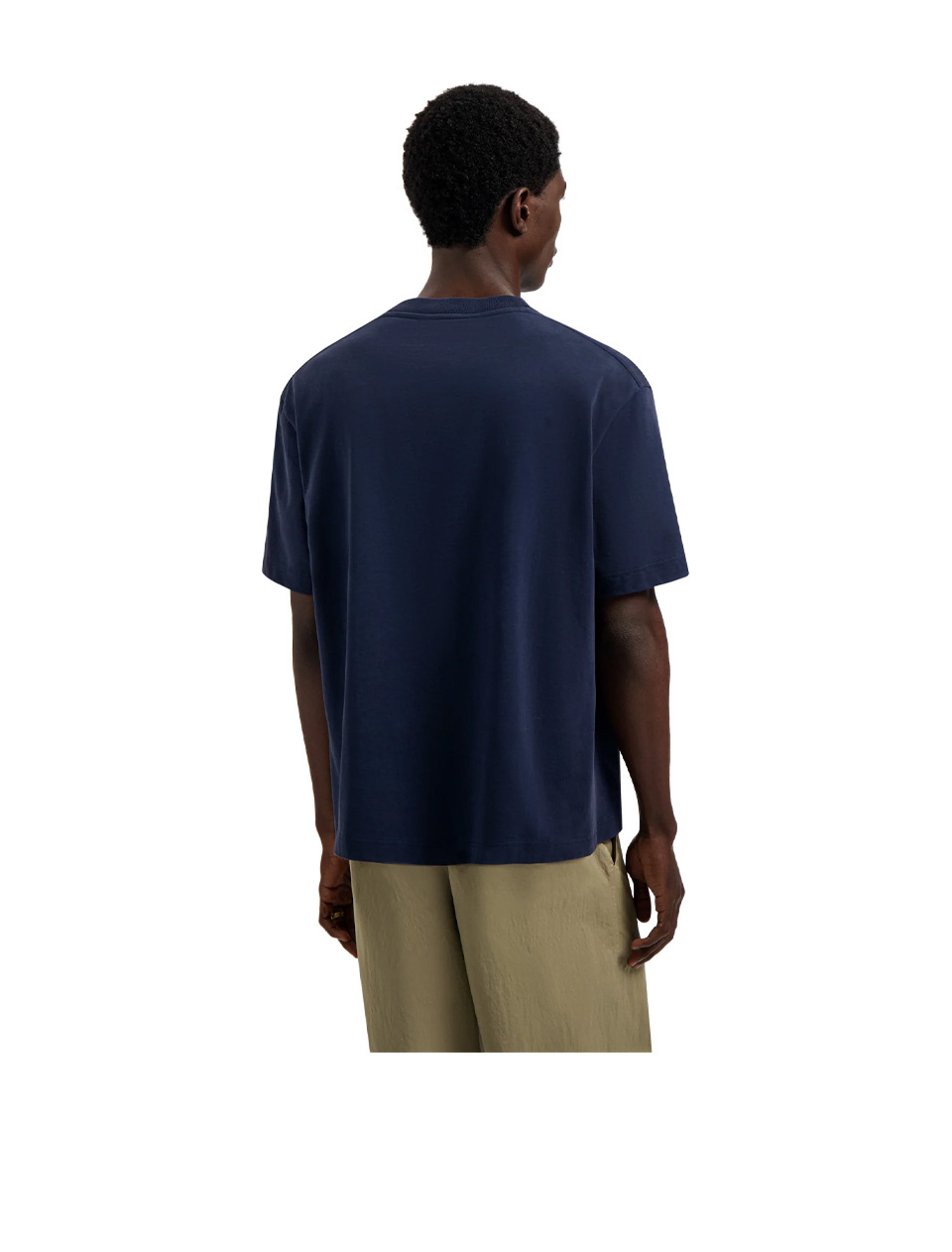 OLAF Script Friends Boxy Tee Navy